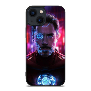 IRON MAN AVENGERS TONY STARK FACE iPhone 14 Plus Case Cover