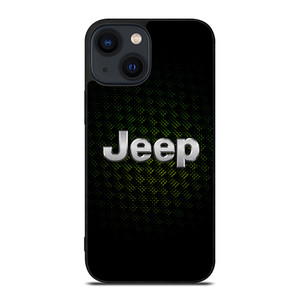 JEEP GREEN CARBON LOGO iPhone 14 Plus Case Cover JEEP GREEN CARBON LOGO iPhone 14 Plus Case Cover