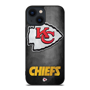 KANSAS CITY CHIEFS METAL LOGO iPhone 14 Plus Case Cover KANSAS CITY CHIEFS METAL LOGO iPhone 14 Plus Case Cover