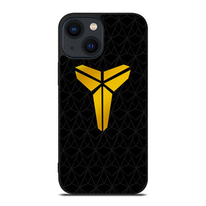 KOBE BRYANT GOLD GEOMETRIC PATTERN iPhone 14 Plus Case Cover