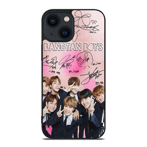 KPOP BTS LOVE PINK SIGNATURE iPhone 14 Plus Case Cover KPOP BTS LOVE PINK SIGNATURE iPhone 14 Plus Case Cover