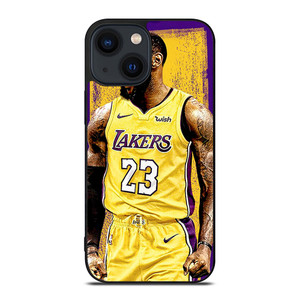 LEBRON JAMES LA LAKERS ART iPhone 14 Plus Case Cover LEBRON JAMES LA LAKERS ART iPhone 14 Plus Case Cover