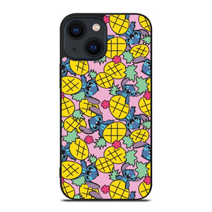 LILO AND STITCH PINEAPPLE PATTERN iPhone 14 Plus Case Cover LILO AND STITCH PINEAPPLE PATTERN iPhone 14 Plus Case Cover