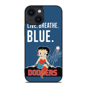 LOS ANGELES BETTY BOOP DODGERS iPhone 14 Plus Case Cover LOS ANGELES BETTY BOOP DODGERS iPhone 14 Plus Case Cover