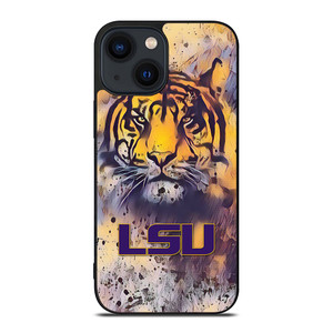 LSU TIGERS ART LOGO iPhone 14 Plus Case Cover