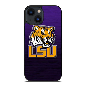 LSU TIGERS WOODEN LOGO iPhone 14 Plus Case Cover LSU TIGERS WOODEN LOGO iPhone 14 Plus Case Cover