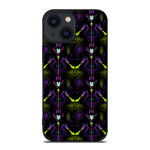 MALEFICENT PATTERN iPhone 14 Plus Case Cover MALEFICENT PATTERN iPhone 14 Plus Case Cover