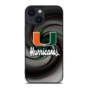 MIAMI HURRICANES ICON iPhone 14 Plus Case Cover MIAMI HURRICANES ICON iPhone 14 Plus Case Cover