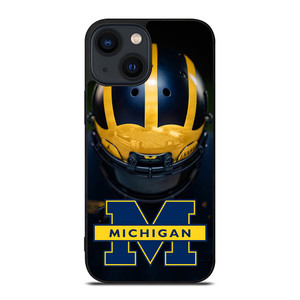 MICHIGAN WOLVERINES HELMET iPhone 14 Plus Case Cover