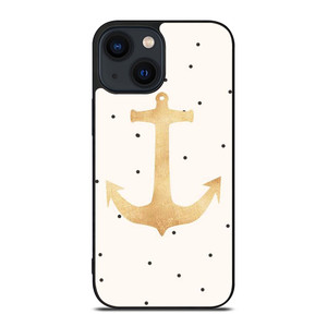 NAUTICAL ANCHOR POLKADOT iPhone 14 Plus Case Cover