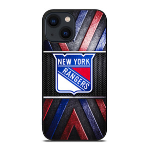 NEW YORK RANGERS NHL METAL LOGO iPhone 14 Plus Case Cover