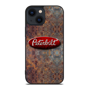 PETERBILT TRUCK RUSTY METAL LOGO iPhone 14 Plus Case Cover PETERBILT TRUCK RUSTY METAL LOGO iPhone 14 Plus Case Cover