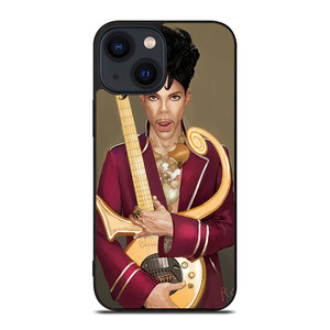 PRINCE PURPLE IN MEMORIAM AND GUITAR iPhone 14 Plus Case Cover PRINCE PURPLE IN MEMORIAM AND GUITAR iPhone 14 Plus Case Cover