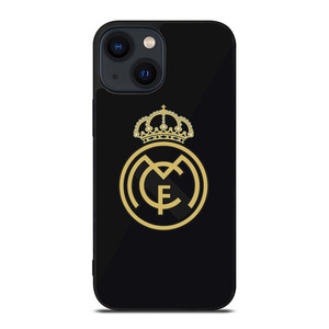 REAL MADRID CF LOGO BLACK iPhone 14 Plus Case Cover