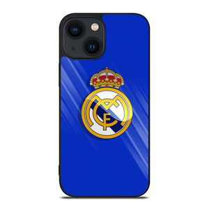 REAL MADRID LOGO BLUE iPhone 14 Plus Case Cover REAL MADRID LOGO BLUE iPhone 14 Plus Case Cover