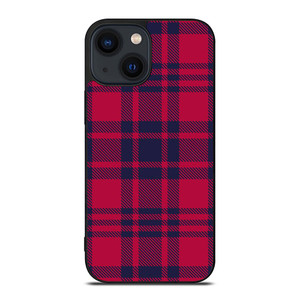 RED BLUE TARTAN PLAID PATTERN iPhone 14 Plus Case Cover RED BLUE TARTAN PLAID PATTERN iPhone 14 Plus Case Cover