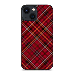 RED TARTAN CROSS PLAID iPhone 14 Plus Case Cover RED TARTAN CROSS PLAID iPhone 14 Plus Case Cover