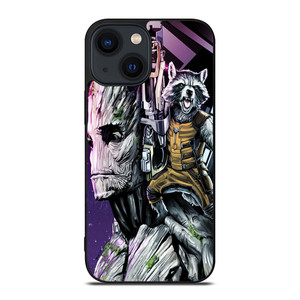 ROCKET RACCOON AND GROOT MARVEL iPhone 14 Plus Case Cover ROCKET RACCOON AND GROOT MARVEL iPhone 14 Plus Case Cover