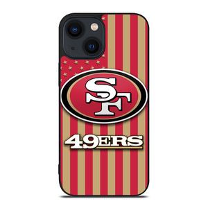 SAN FRANCISCO 49ERS AMERICAN FLAG iPhone 14 Plus Case Cover SAN FRANCISCO 49ERS AMERICAN FLAG iPhone 14 Plus Case Cover