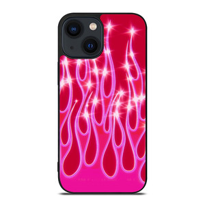 SNINY PINK FLAMES iPhone 14 Plus Case Cover