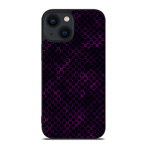STYLISH HEXAGONAL VIOLET PATTERN iPhone 14 Plus Case Cover