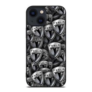 TESLA METAL LOGO COLLAGE iPhone 14 Plus Case Cover
