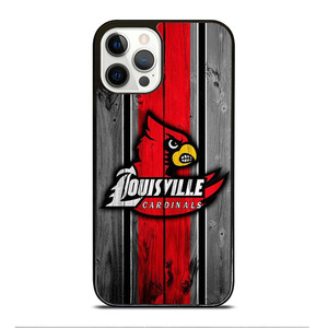 UNIVERSITY OF LOUISVILLE WOODEN LOGO iPhone 12 Pro Case Cover UNIVERSITY OF LOUISVILLE WOODEN LOGO iPhone 12 Pro Case Cover