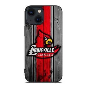 UNIVERSITY OF LOUISVILLE WOODEN LOGO iPhone 14 Plus Case Cover