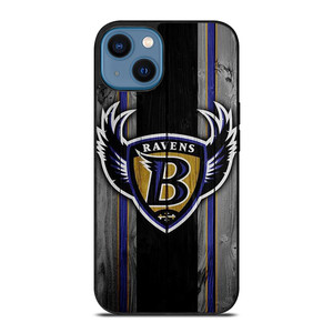 BALTIMORE RAVENS WOODEN LOGO iPhone 14 Case Cover