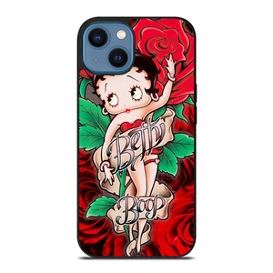 BETTY BOOP FLORAL iPhone 14 Case Cover BETTY BOOP FLORAL iPhone 14 Case Cover