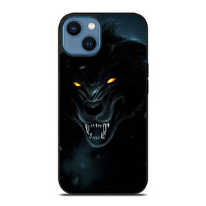 BLACK WILD WOLF iPhone 14 Case Cover