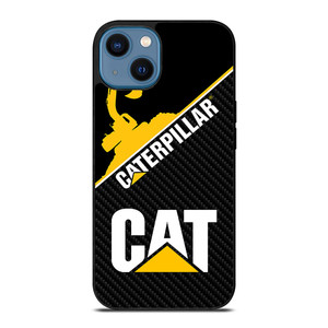 CAT CATERPILLAR LOGO CARBON iPhone 14 Case Cover