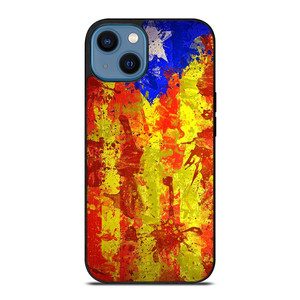 CATALONIA FLAG BRUSHES iPhone 14 Case Cover CATALONIA FLAG BRUSHES iPhone 14 Case Cover