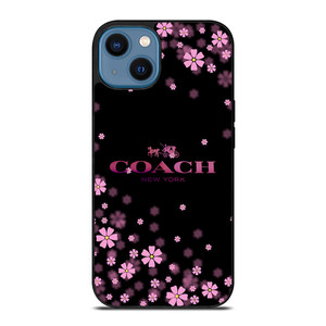COACH FLOWERS PURPLE iPhone 14 Case Cover