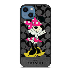 COACH NEW YORK MINNIE MOUSE iPhone 14 Case Cover COACH NEW YORK MINNIE MOUSE iPhone 14 Case Cover