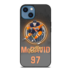 CONNOR MCDAVID EDMONTON OILERS PLAYER iPhone 14 Case Cover