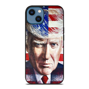 DONALD TRUMP FACE ART iPhone 14 Case Cover