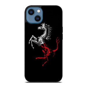 FERRARI LOGO CHROME HORSE iPhone 14 Case Cover FERRARI LOGO CHROME HORSE iPhone 14 Case Cover
