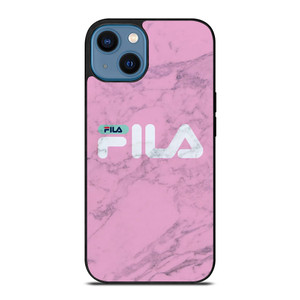 FILA SPORT PINK MARBLE LOGO iPhone 14 Case Cover