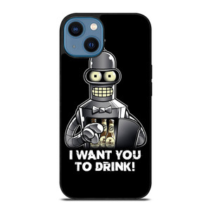 FUTURAMA BENDER QUOTE iPhone 14 Case Cover FUTURAMA BENDER QUOTE iPhone 14 Case Cover