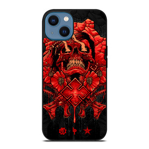 GEARS OF WAR SKULL RED iPhone 14 Case Cover GEARS OF WAR SKULL RED iPhone 14 Case Cover