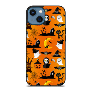 HAPPY HALLOWEEN CARTOON PATERN iPhone 14 Case Cover HAPPY HALLOWEEN CARTOON PATERN iPhone 14 Case Cover