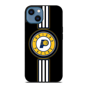 INDIANA PACERS STRIPE LOGO iPhone 14 Case Cover INDIANA PACERS STRIPE LOGO iPhone 14 Case Cover