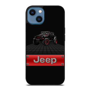 JEEP WRANGLER BLACK LOGO iPhone 14 Case Cover