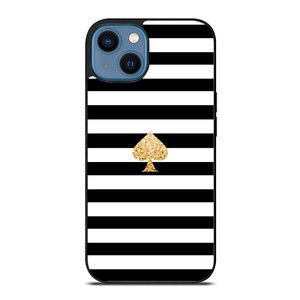 KATE SPADE GOLD AND STRIPES iPhone 14 Case Cover KATE SPADE GOLD AND STRIPES iPhone 14 Case Cover
