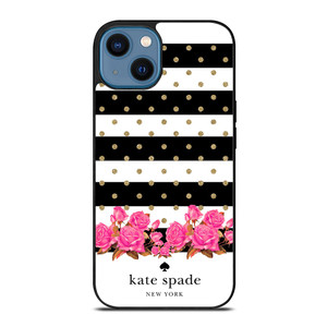 KATE SPADE NEW YORK FLORAL POLKADOTS iPhone 14 Case Cover