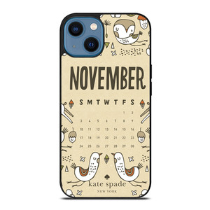 KATE SPADE NOVEMBER iPhone 14 Case Cover KATE SPADE NOVEMBER iPhone 14 Case Cover