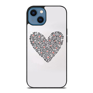 KEITH HARING LOVE ICON iPhone 14 Case Cover KEITH HARING LOVE ICON iPhone 14 Case Cover