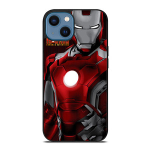 MARVEL IRONMAN STRAIGHT POTRAIT LINE iPhone 14 Case Cover MARVEL IRONMAN STRAIGHT POTRAIT LINE iPhone 14 Case Cover