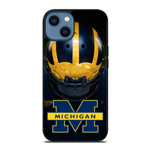 MICHIGAN WOLVERINES HELMET iPhone 14 Case Cover